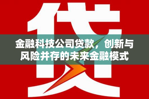 曾都金融科技公司贷款，创新与风险并存的未来金融模式