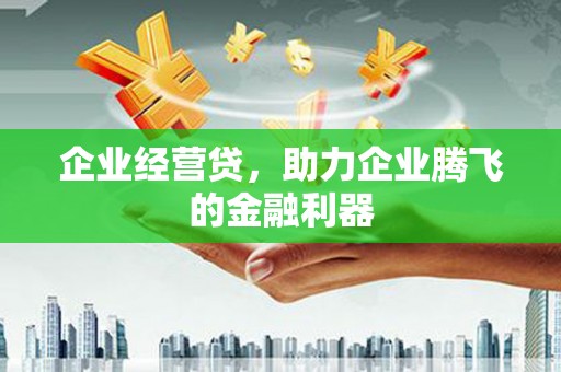 曾都企业经营贷，助力企业腾飞的金融利器