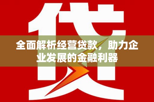 曾都全面解析经营贷款，助力企业发展的金融利器