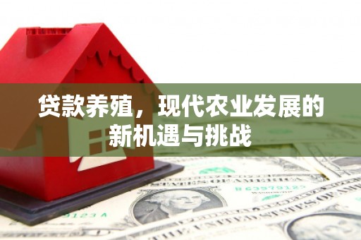 曾都贷款养殖，现代农业发展的新机遇与挑战