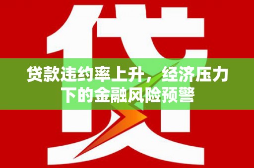 曾都贷款违约率上升，经济压力下的金融风险预警