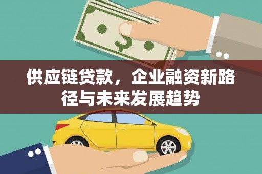曾都供应链贷款，企业融资新路径与未来发展趋势