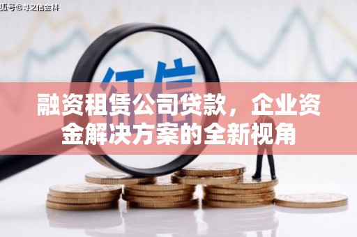 曾都融资租赁公司贷款，企业资金解决方案的全新视角