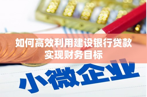 曾都如何高效利用建设银行贷款实现财务目标