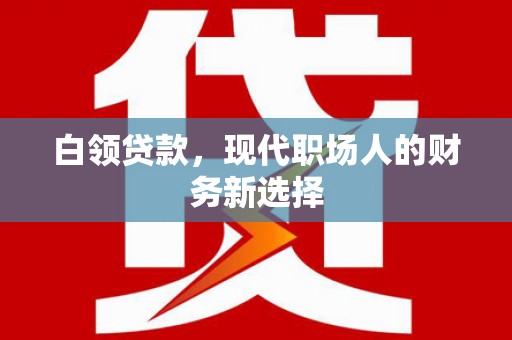 曾都白领贷款，现代职场人的财务新选择
