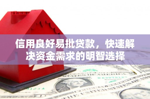 曾都信用良好易批贷款，快速解决资金需求的明智选择