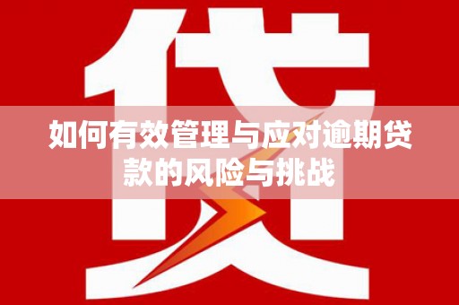 曾都如何有效管理与应对逾期贷款的风险与挑战