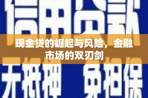 曾都现金贷的崛起与风险，金融市场的双刃剑