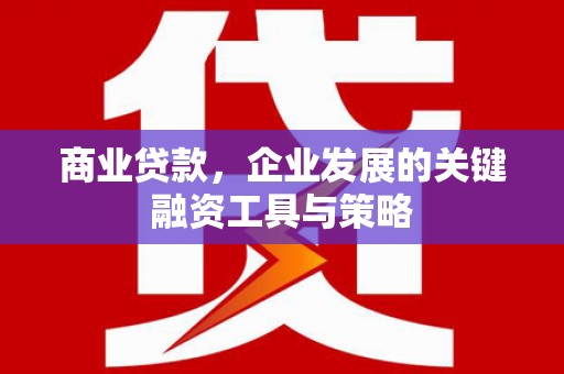 曾都商业贷款，企业发展的关键融资工具与策略