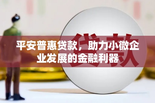 曾都平安普惠贷款，助力小微企业发展的金融利器