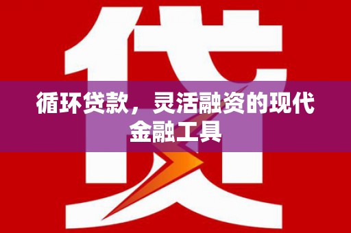 曾都循环贷款，灵活融资的现代金融工具