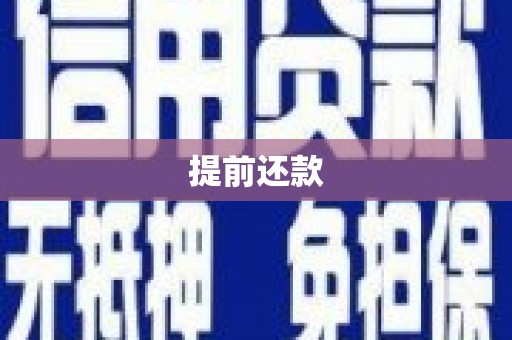 曾都提前还款