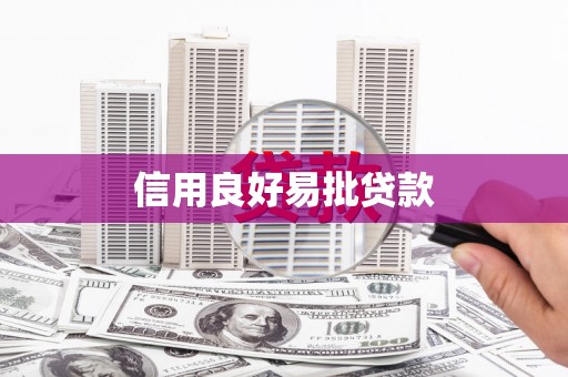 曾都信用良好易批贷款