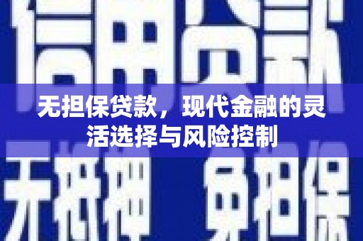 曾都无担保贷款，现代金融的灵活选择与风险控制