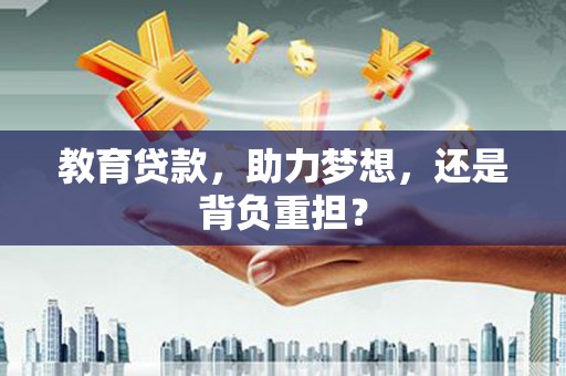 曾都教育贷款，助力梦想，还是背负重担？
