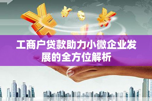 曾都工商户贷款助力小微企业发展的全方位解析