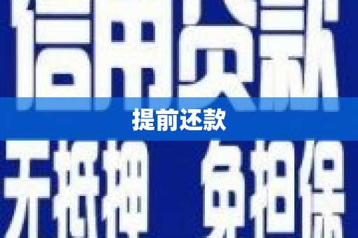 曾都提前还款
