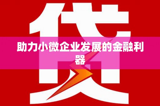 曾都助力小微企业发展的金融利器