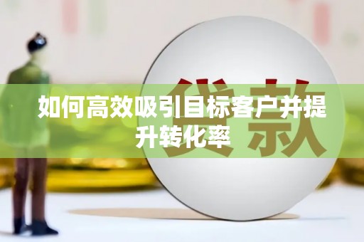 曾都如何高效吸引目标客户并提升转化率
