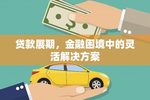 曾都贷款展期，金融困境中的灵活解决方案