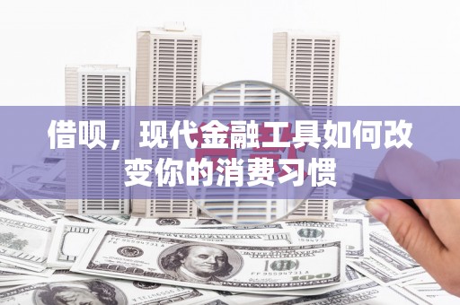 曾都借呗，现代金融工具如何改变你的消费习惯