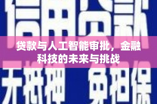 曾都贷款与人工智能审批，金融科技的未来与挑战