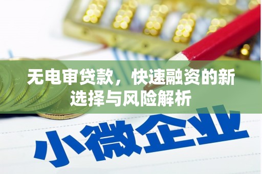 曾都无电审贷款，快速融资的新选择与风险解析