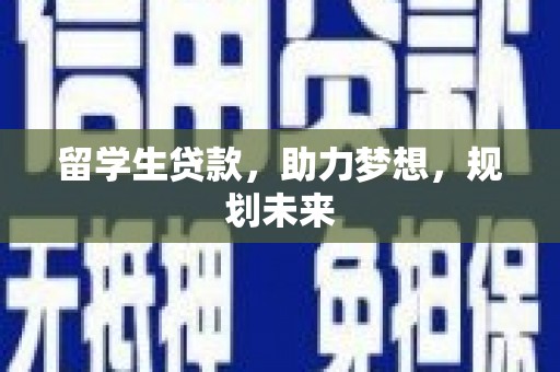 曾都留学生贷款，助力梦想，规划未来