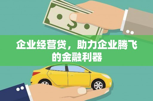 曾都企业经营贷，助力企业腾飞的金融利器