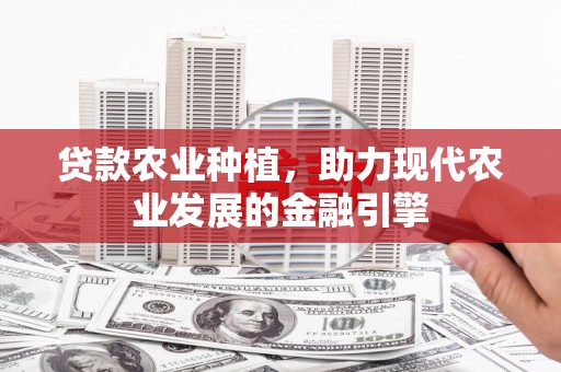 曾都贷款农业种植，助力现代农业发展的金融引擎