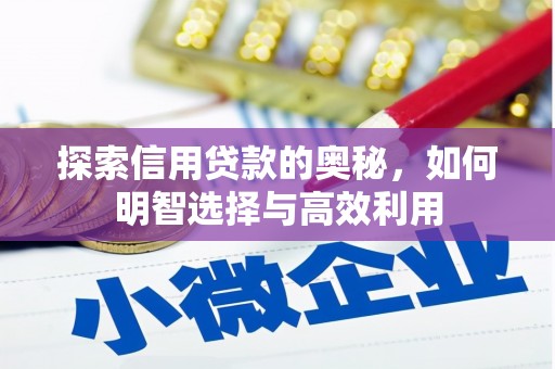 曾都探索信用贷款的奥秘，如何明智选择与高效利用