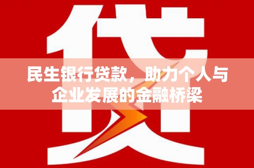 曾都民生银行贷款，助力个人与企业发展的金融桥梁
