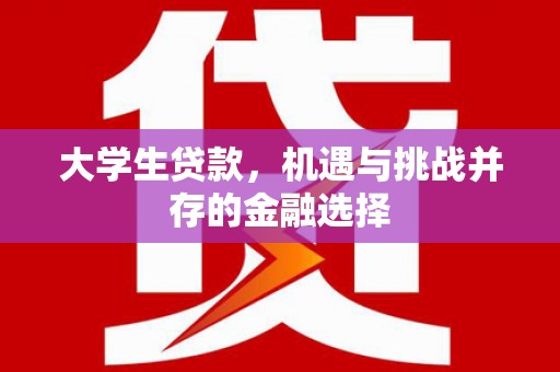 曾都大学生贷款，机遇与挑战并存的金融选择