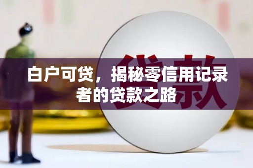 曾都白户可贷，揭秘零信用记录者的贷款之路