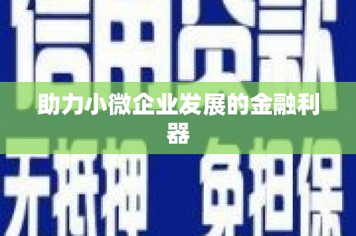 曾都助力小微企业发展的金融利器