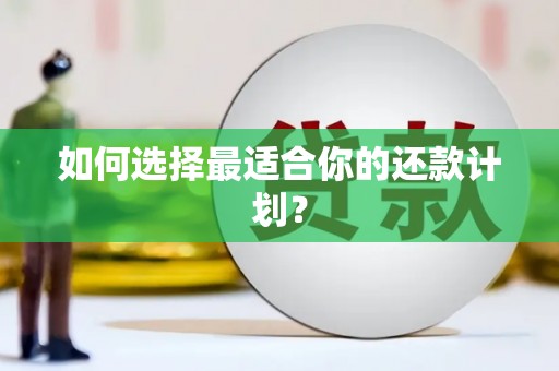 曾都如何选择最适合你的还款计划？