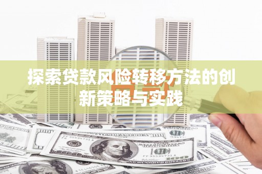 曾都探索贷款风险转移方法的创新策略与实践